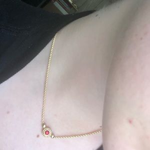 Gold Dior necklace